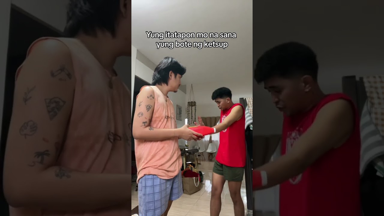 Kahit ketsup walang kawala sa Recycle #johnandemil #funny #comedy