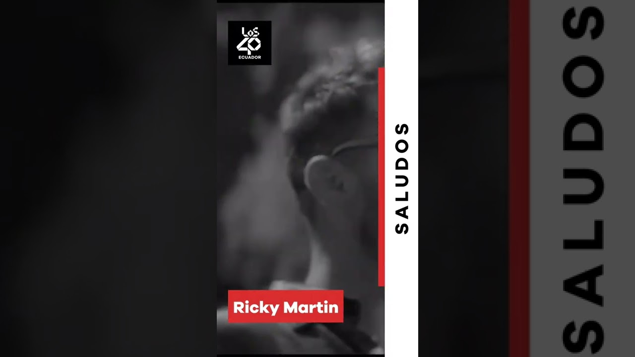 Ricky Martin Saluda en LOS40 Ecuador