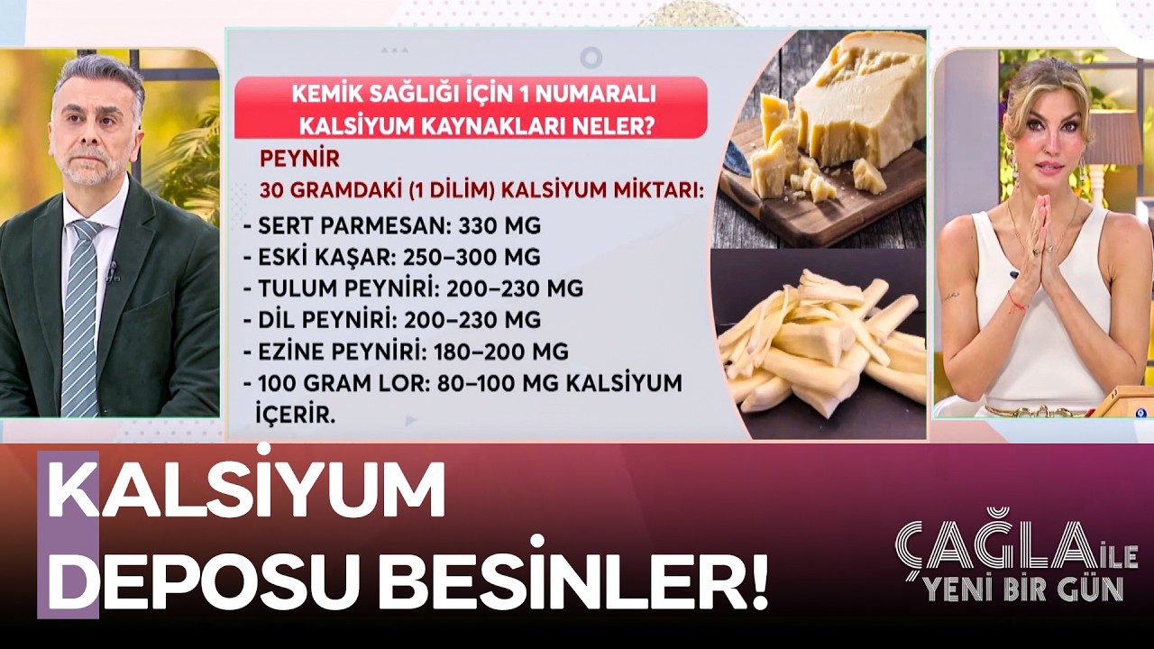 Kemik Sağlığı İçin 1 Numaralı Kalsiyum Kaynakları Neler? - Çağla ile Yeni Bir Gün 1594. Bölüm