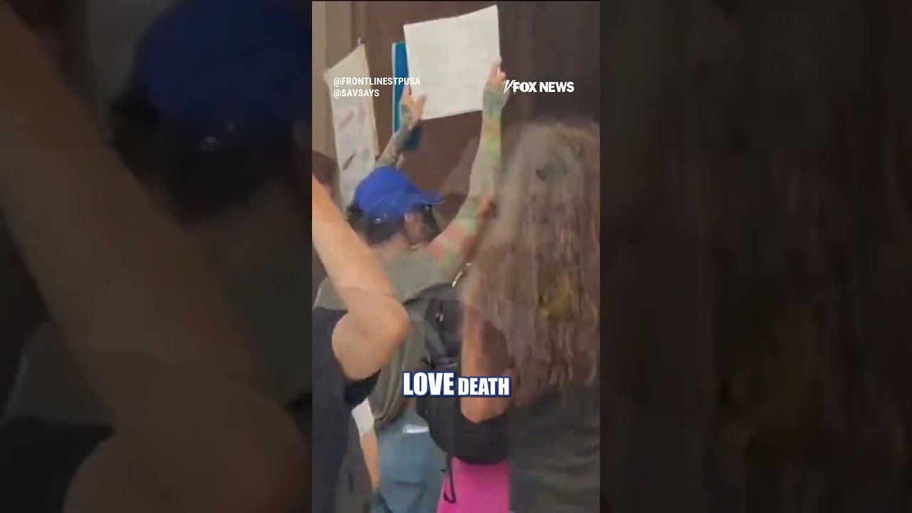 Protests ERUPT outside TPUSA summit in Texas #shorts #us #TPUSA #foxnews