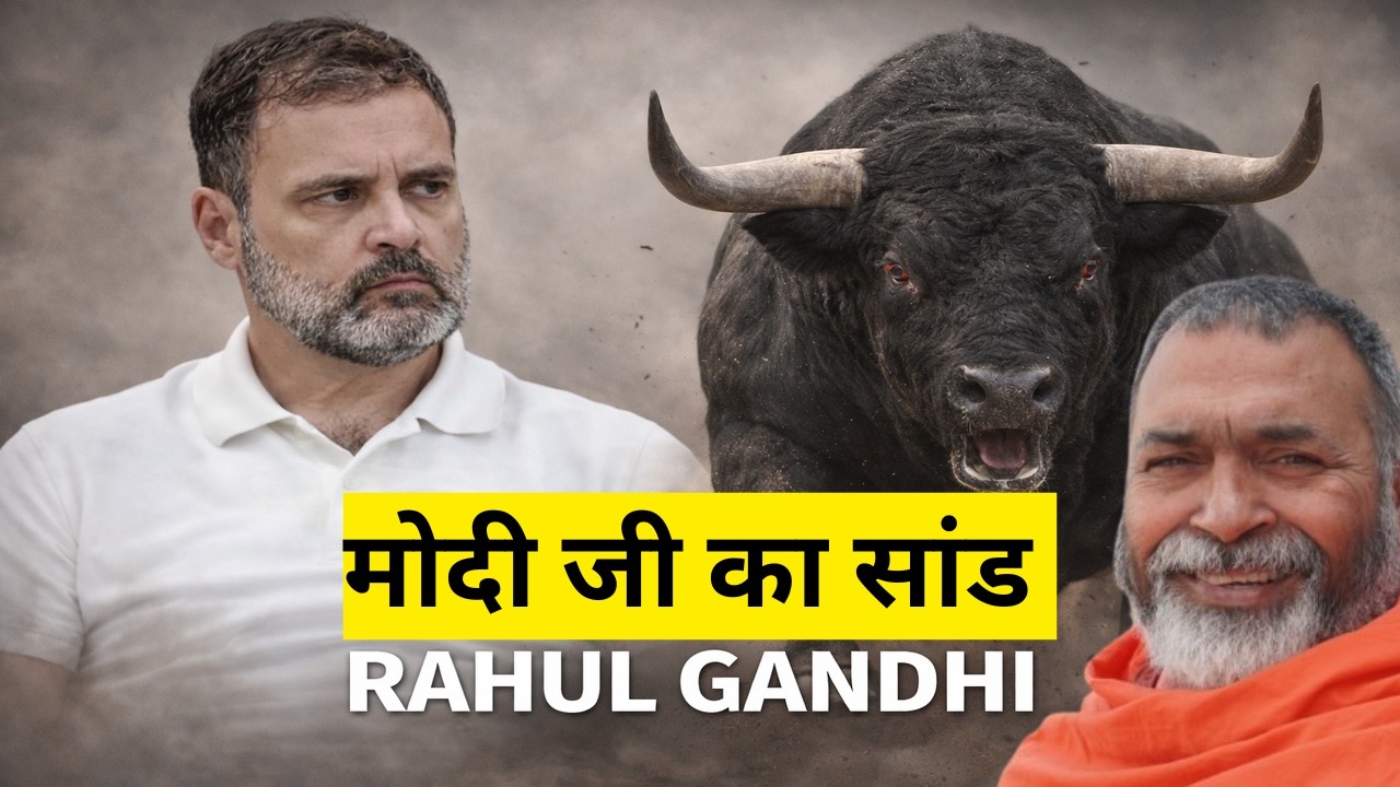राहुल गाँधी : मोदी जी ने साँड़ छोड़ रखा है देश चरने को #babaramdas #babakikharikhoti #rahulgandhi