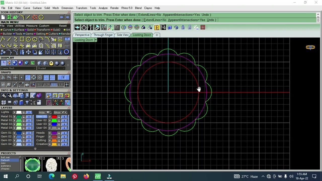 jewellery cad designer, Rail Revolve, Tips and Tricks in Matrix9