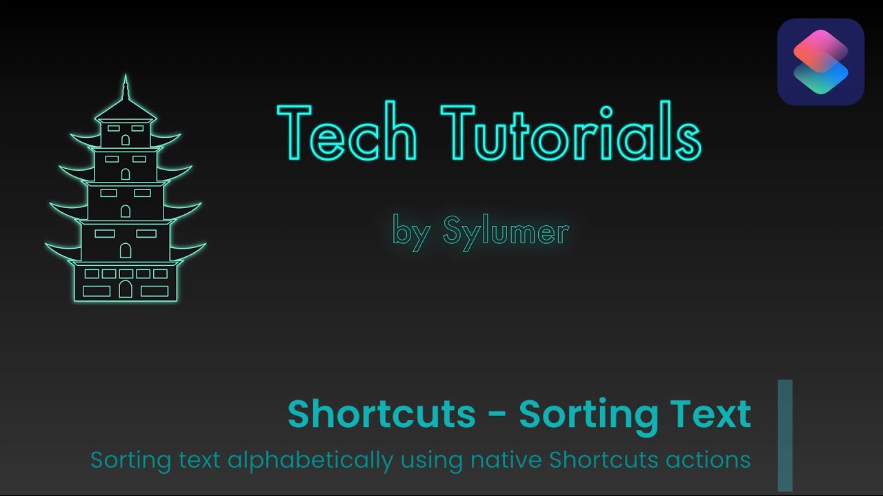 [220005] Shortcuts - Sorting Text