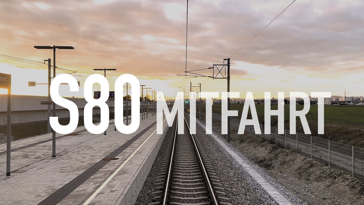 [S80] Abendliche Führerstandsmitfahrt im ÖBB Cityjet [Aspern Nord nach Hütteldorf]