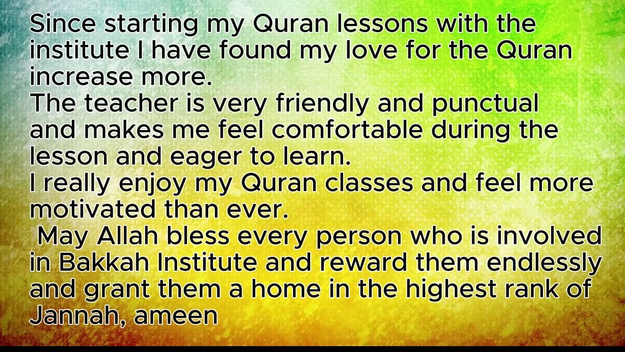How do our students see us 😍 Best online institute . Bakkah Institute to learn more about Arabic
