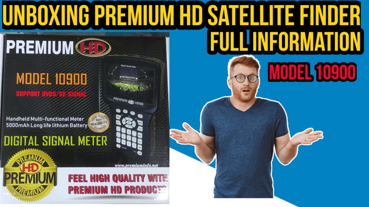 unboxing premium HD satellite finder model 10900