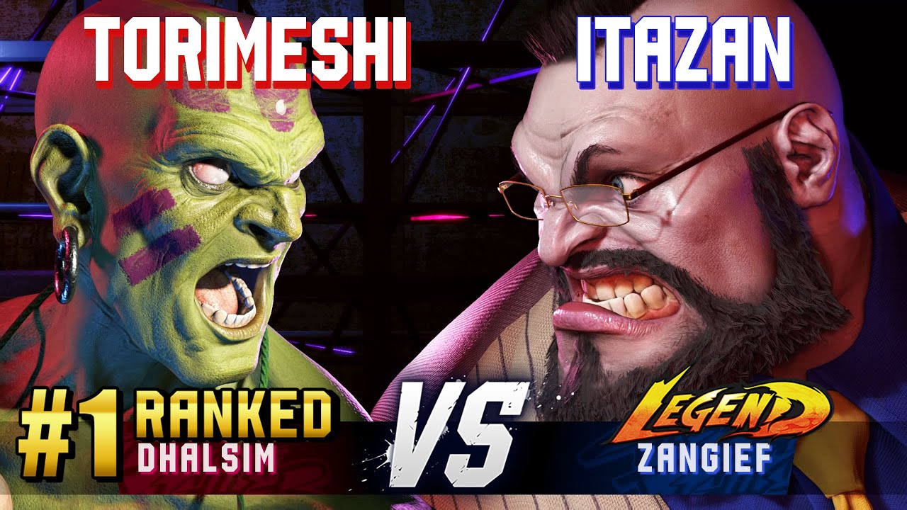 SF6 ▰ TORIMESHI (#1 Ranked Dhalsim) vs ITAZAN (Zangief) ▰ High Level Gameplay