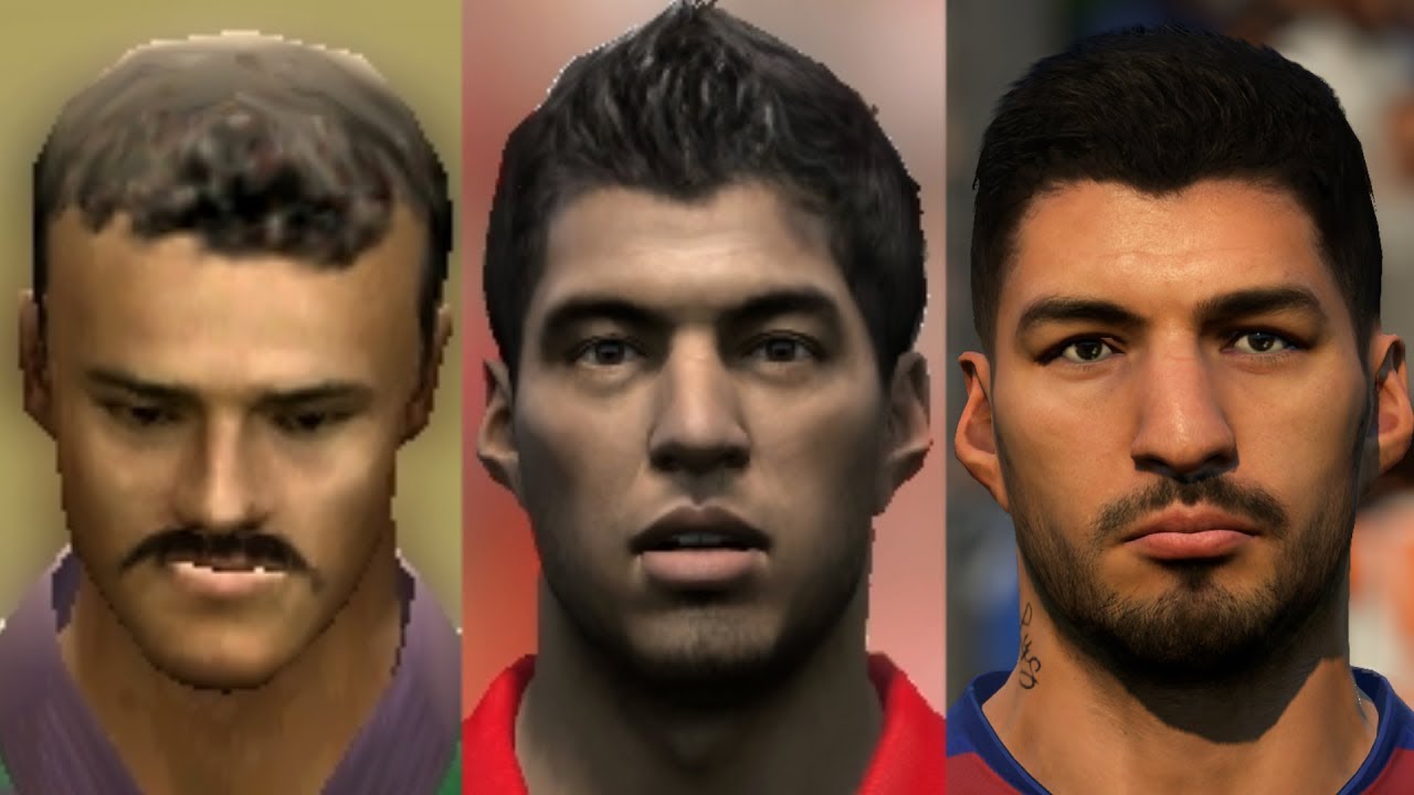 Luis Suarez evolution from FIFA 07 to FIFA 20