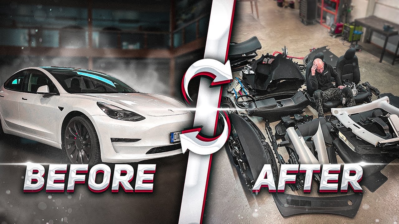 BRAND NEW TESLA STRIPPED APART! BUT WHAT FOR?
