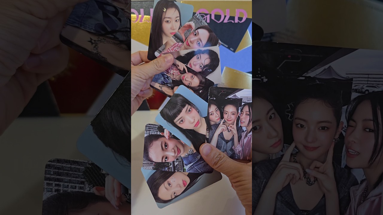 Which your fav? Itzy photocard from 'Gold' album🤩#itzy #chaeryeong #yuna #yeji #ryujin #lia #gold