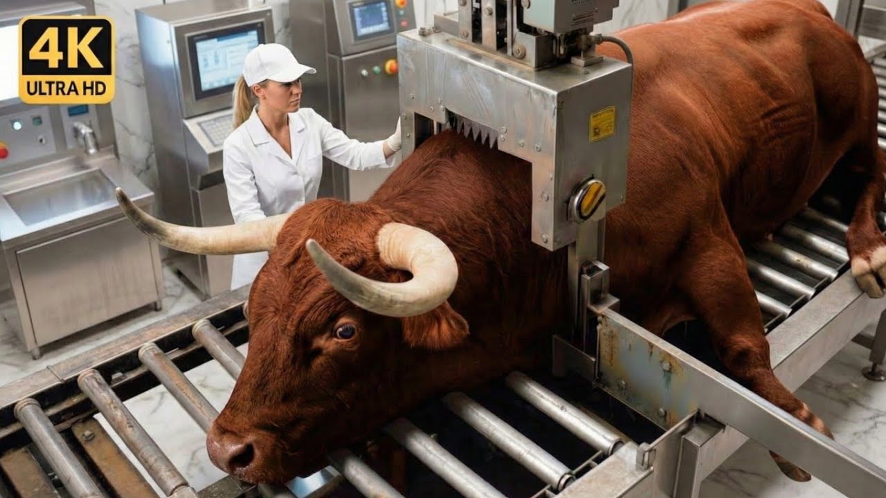 Inside a Luxury Bull Meat Facility – From Cutting to High-End Display | NextGen Process