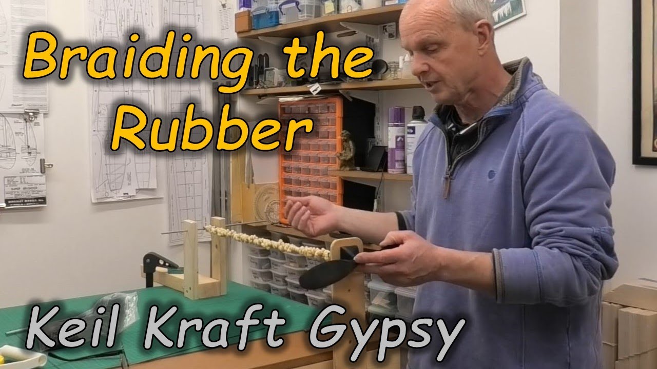 Keil Kraft Gypsy Build Series - Pt 11: Braiding the Motor - 1949 Design by Bill Dean