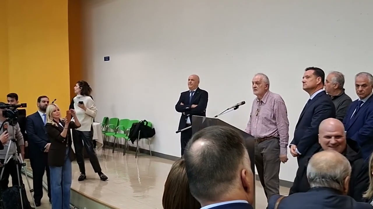 Ο Μπάμπης Παππάς στην Αγωνιστική υποδοχή του Υπουργού Υγείας
