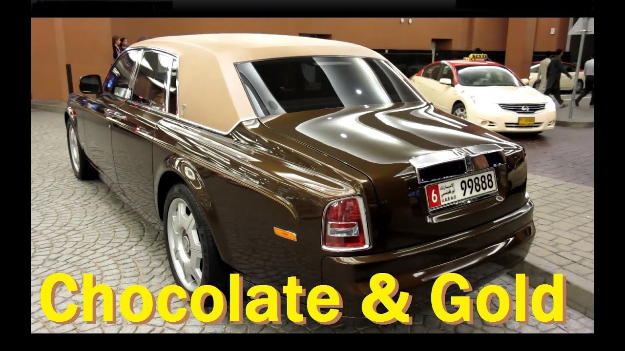 Rolls Royce Phantom chocolate & gold