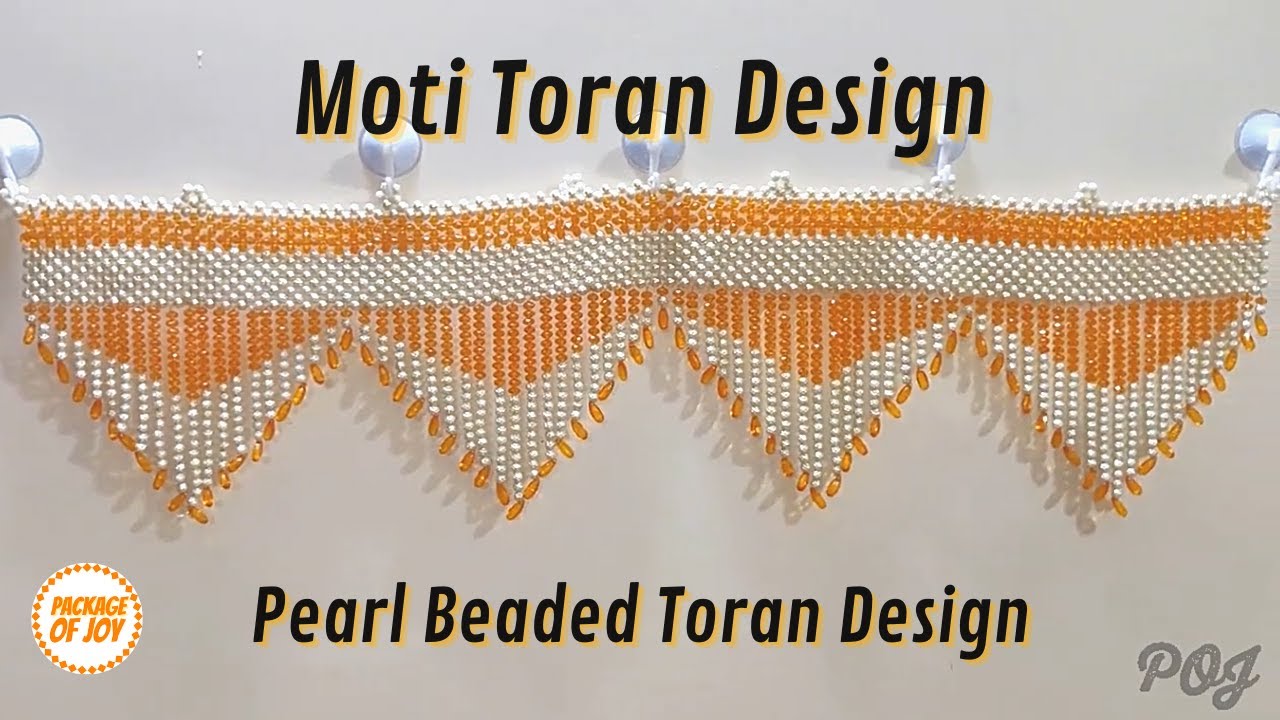 BEAUTIFUL PEARL BEADED TORAN | BEAUTIFUL DOOR HANGING MOTI TORAN DESIGN | PACKAGE OF JOY |