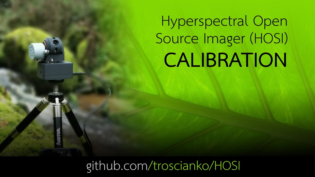 Hyperspectral open source imager (HOSI) calibration
