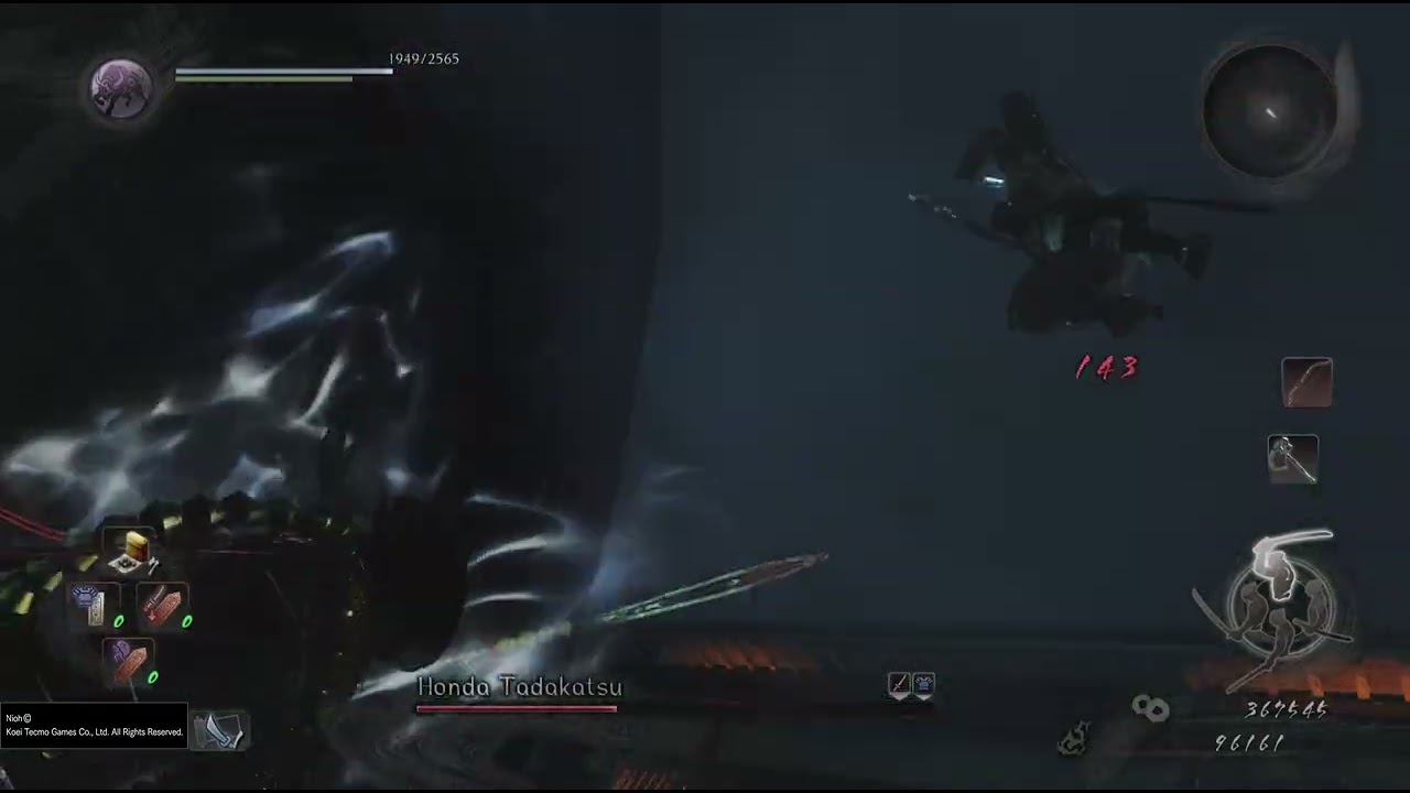 Nioh Remastered - The Complete Edition - Honda Tadakatsu Boss Fight #2