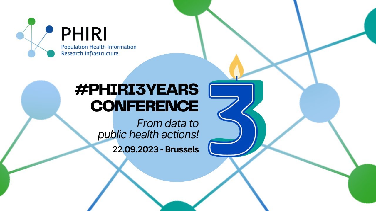 From data to public health actions! #PHIRI3Years anniversary conference 22/09/2023