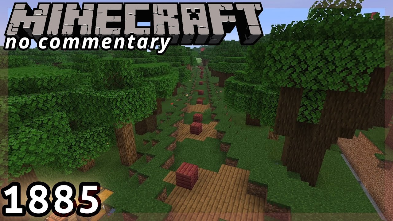 Late-Game Minecraft 1885 :: Side Road in a Dark Forest