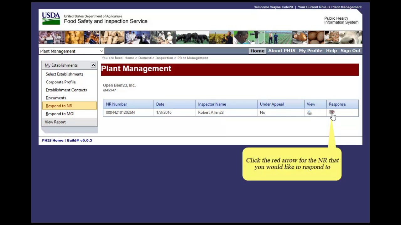 Respond to Noncompliance Records