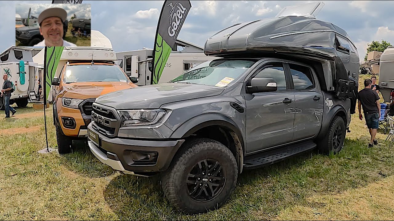 Geocar 175 WD 03 Ford Ranger Raptor pickup truck Cab Box RV Geo Camper walkaround + interior V1381