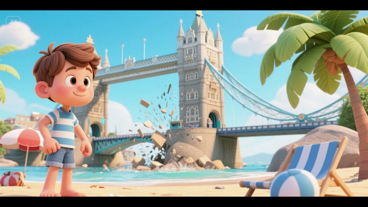 Die London Bridge f&auml;llt ein (Strandversion) 🌉🏖️🎶 | Klassiker & Spa&szlig;lied f&uuml;r Kinder