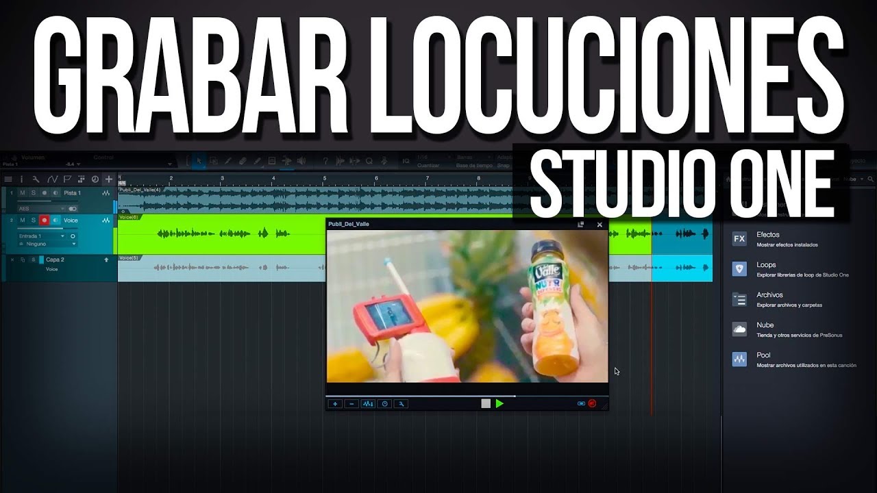 Cómo grabar y mezclar Locuciones/Cuñas/Spots | Studio One