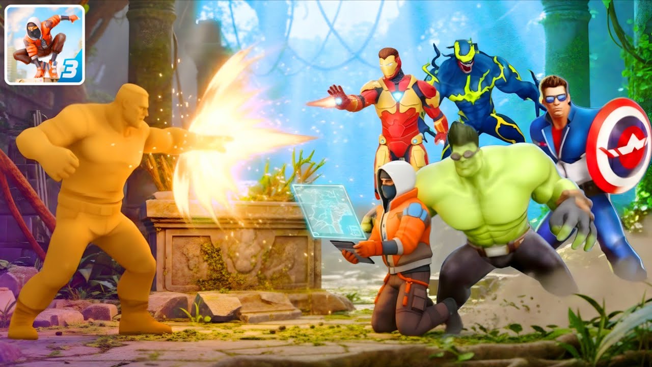 All Heroes Vs Sandman In Spider Fighter 3 🔥