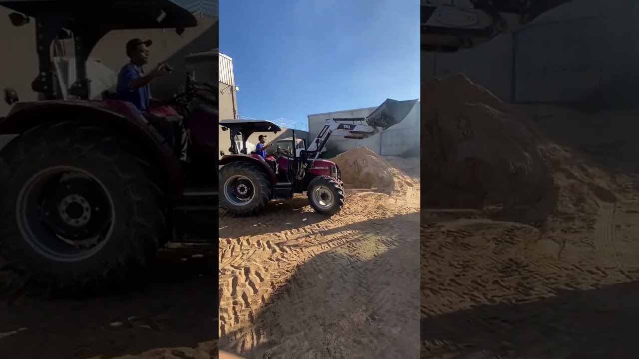 Aprendendo a operar trator 🚜 com Concha.  #shorts