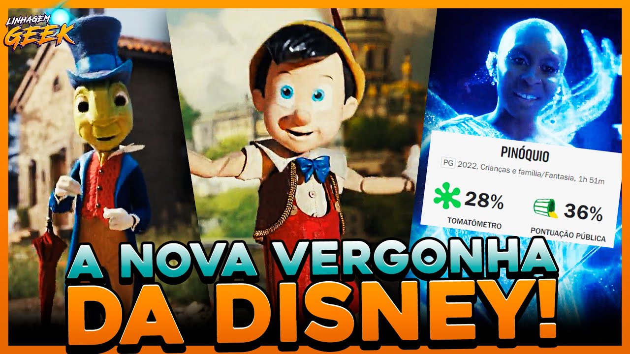 VERGONHA! PINÓQUIO 2022 É PÉSSIMO! A DISNEY ESTÁ SE AUTO-DESTRUINDO!