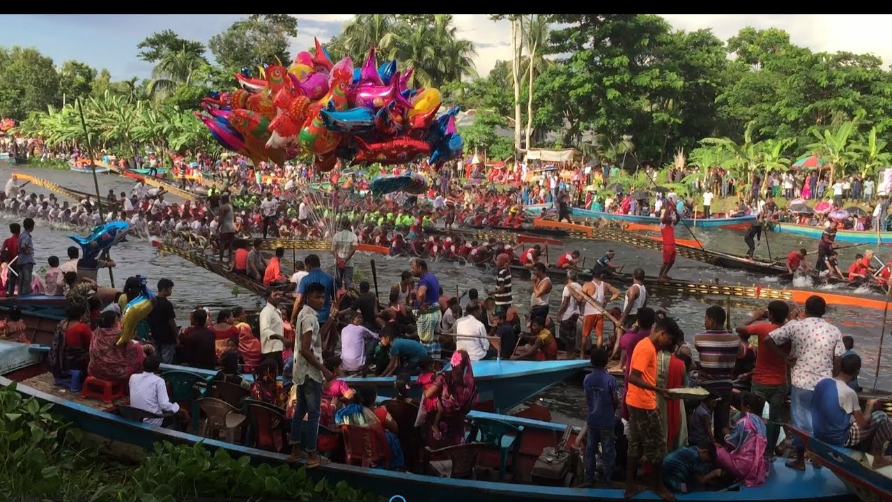 বাংলাদেশ এর সেরা ঐতিহ্যবাহী নৌকা বাইচ, গোপালগঞ্জ জেলার, কোটালীপাড়া থানা,কালীগঞ্জ। nouka baich