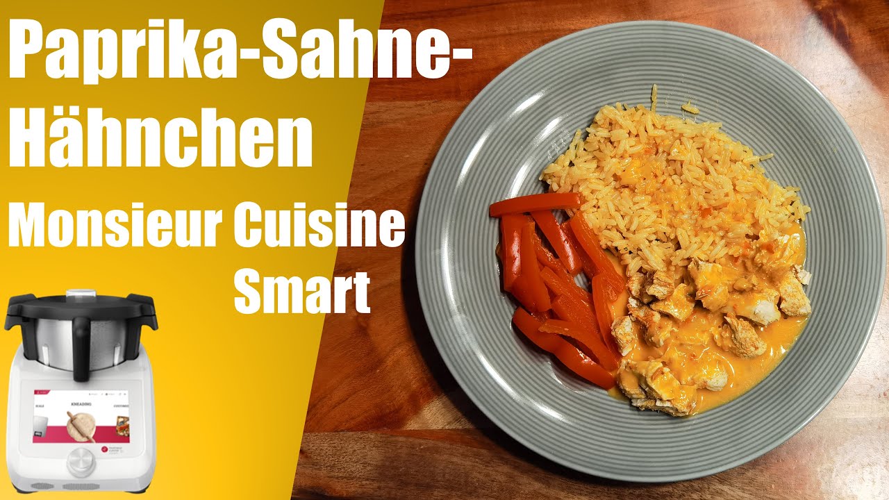 Paprika-Sahne-Hänchen mit Reis aus dem Monsieur Cuisine Smart