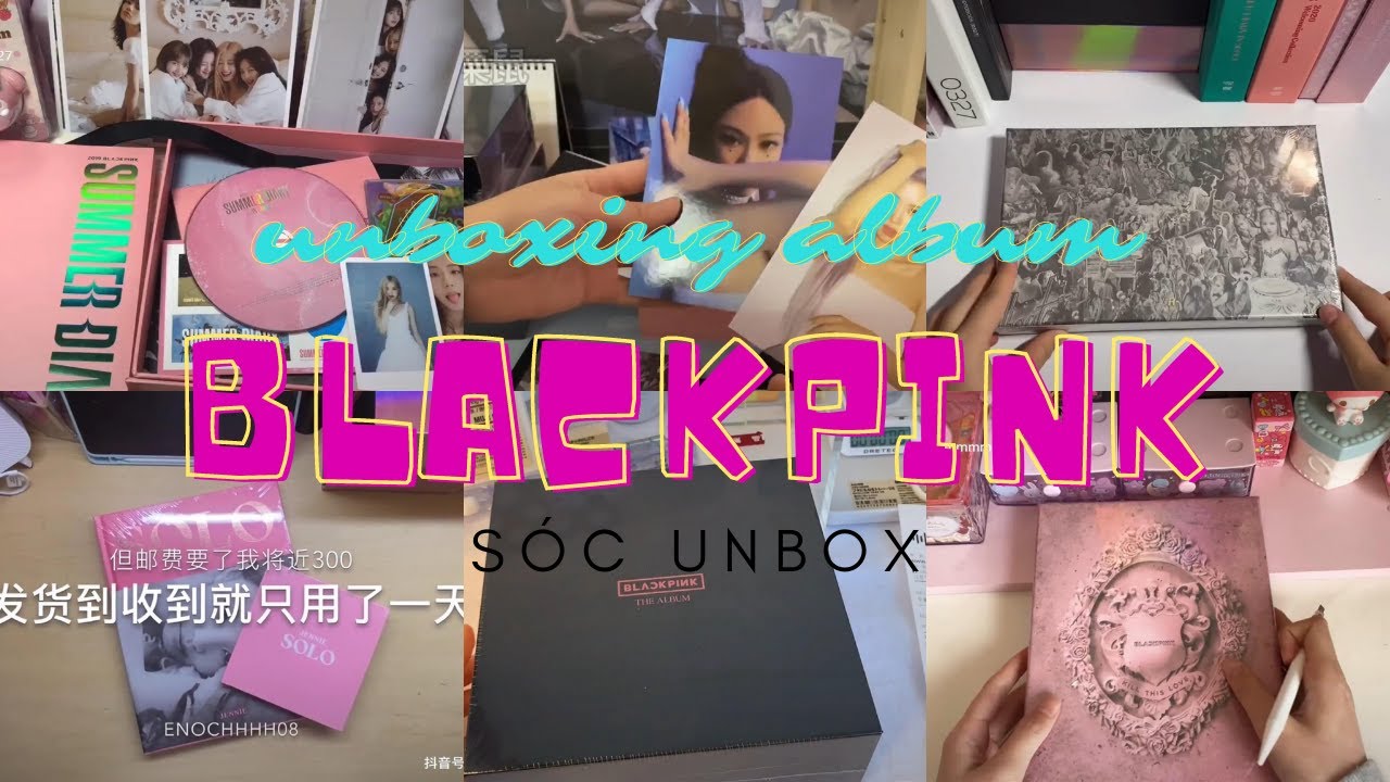 [Unboxing Tiktok Trung Quốc] Unboxing Album BLACKPINK : Jennie, Lisa, Rosé, Jisoo