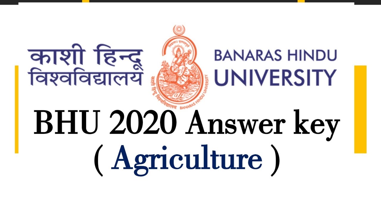 BHU PET 2020 Solved Question Paper (Agriculture)