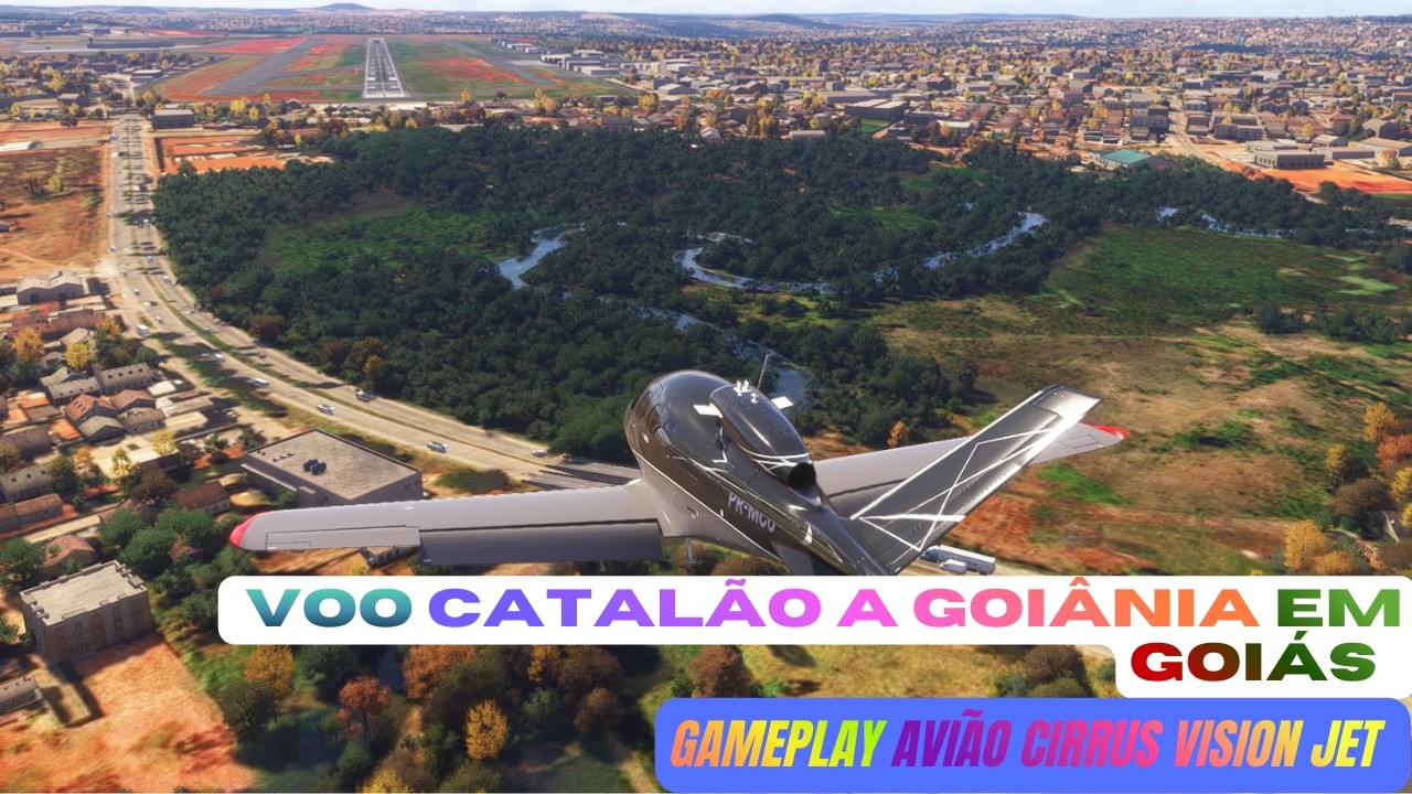 Flight Simulator RTX 2060 – Cirrus Vision Jet Catalão a Goiânia (Aeroporto Santa Genoveva)