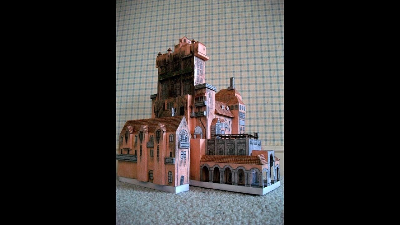 Paper Model of The Twilight Zone Tower of Terror Attraction [The Hollywood Tower Hotel]