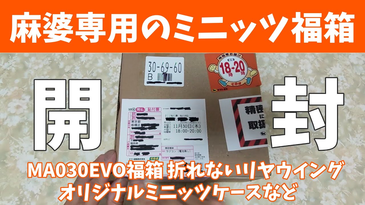 マニアックなミニッツ福箱 開封動画 　・折れないリヤウイング　・オリジナルミニッツケース　※非売品ですｗ