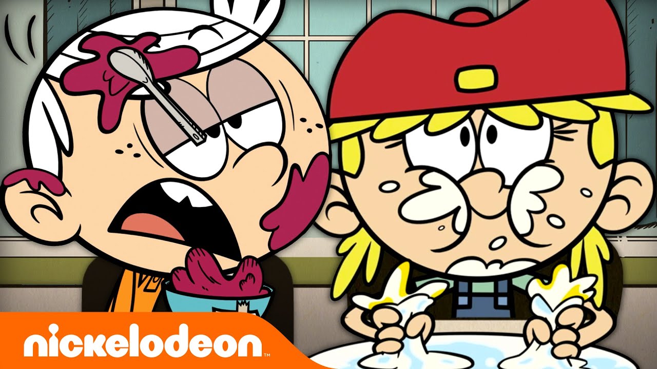 Loud House BREAKFAST Food Marathon 🍳 Fuel Up For Action w/ Lincoln Loud | @Nicktoons