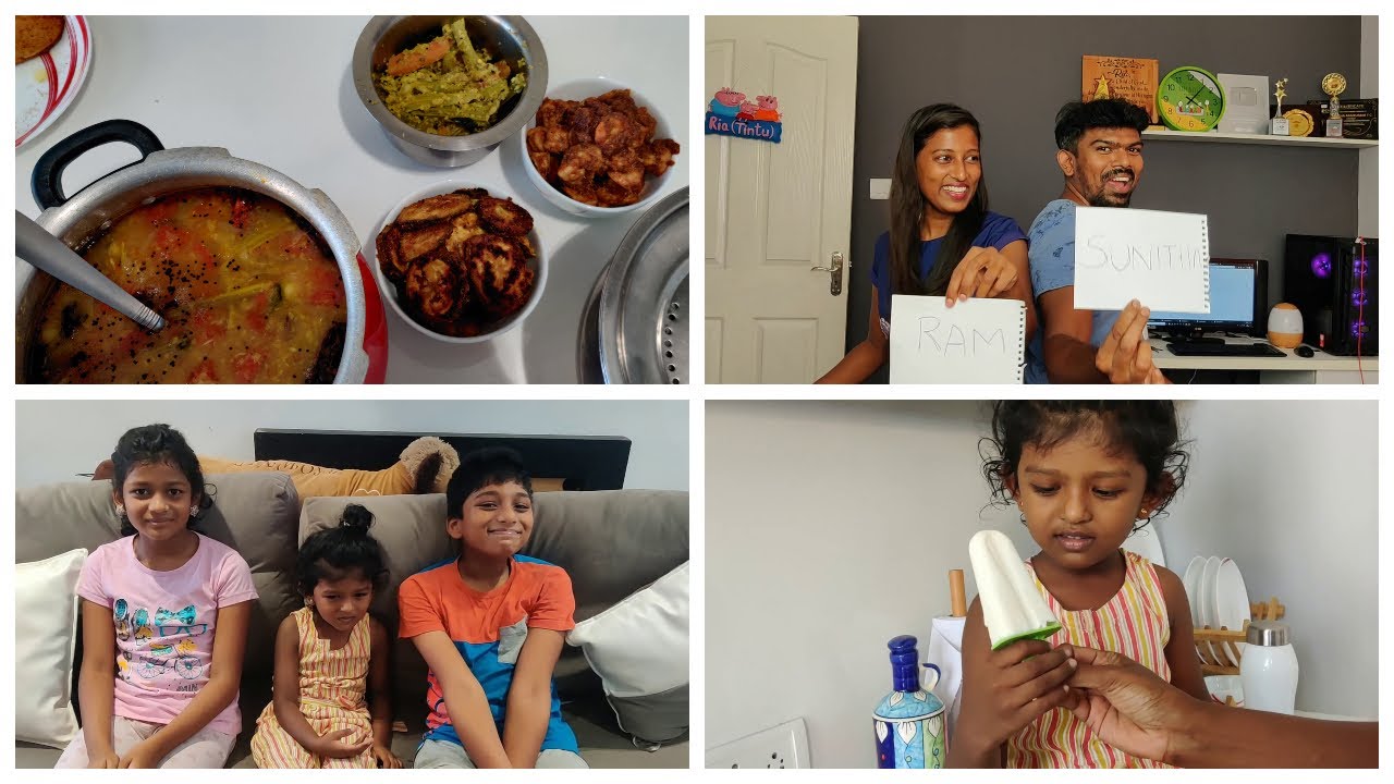 Lunch routine vlog/ beachside prawn masala/Vaazhakai roast/Fun couple challenge