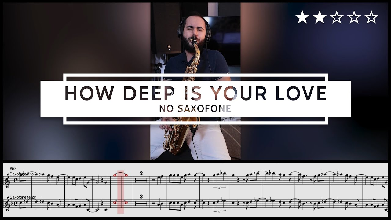 HOW DEEP IS YOUR LOVE (Bee Gees) no Saxofone | Prof. Harrison Peclat