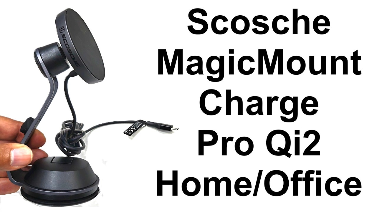 Обзор и распаковка беспроводного зарядного устройства Scosche MagicMount Charge Pro Qi2 MagSafe F...