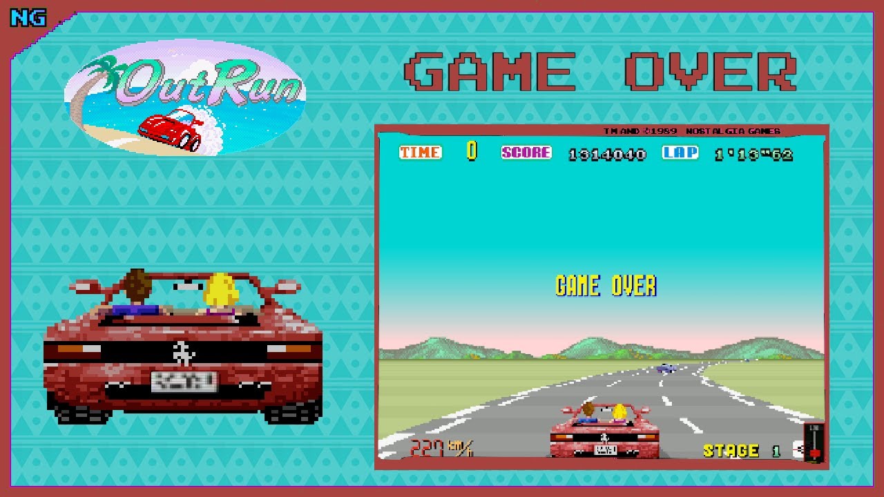 Out Run GAME OVER (1986) [ARCADE]