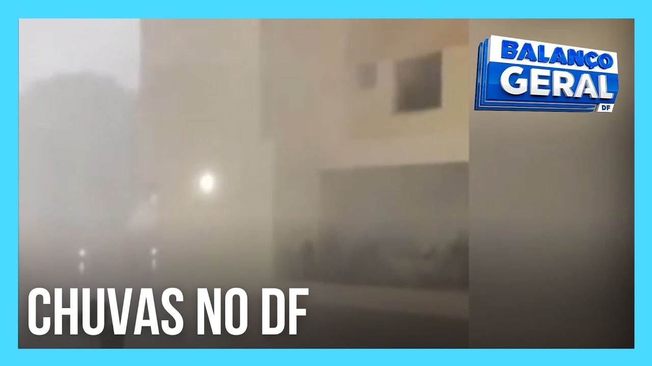 Chuva causa alagamentos e queda de árvores no Distrito Federal