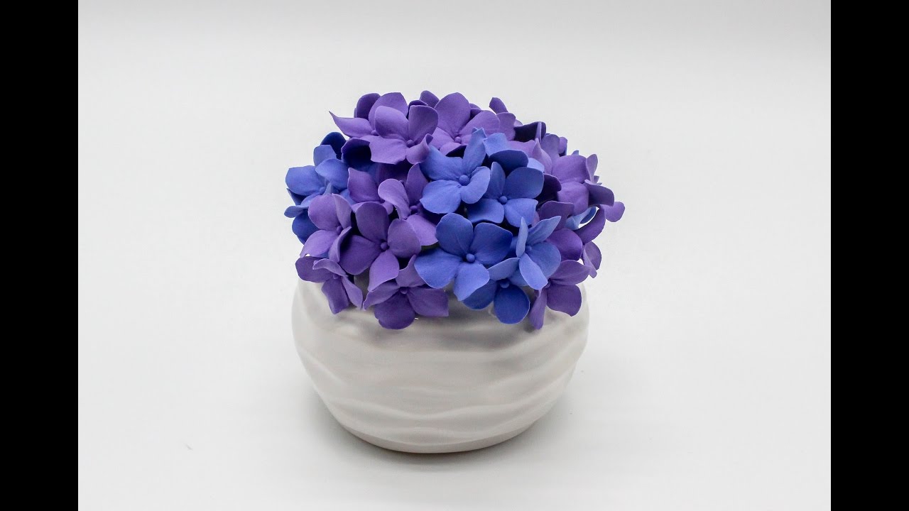 DIY Deco Clay Flower Tutorial | How to make Hydrangeas
