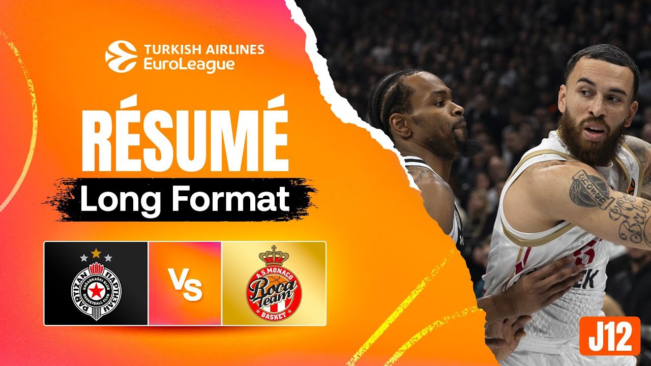 Partizan vs Monaco - R&eacute;sum&eacute; Long Format - EuroLeague J12
