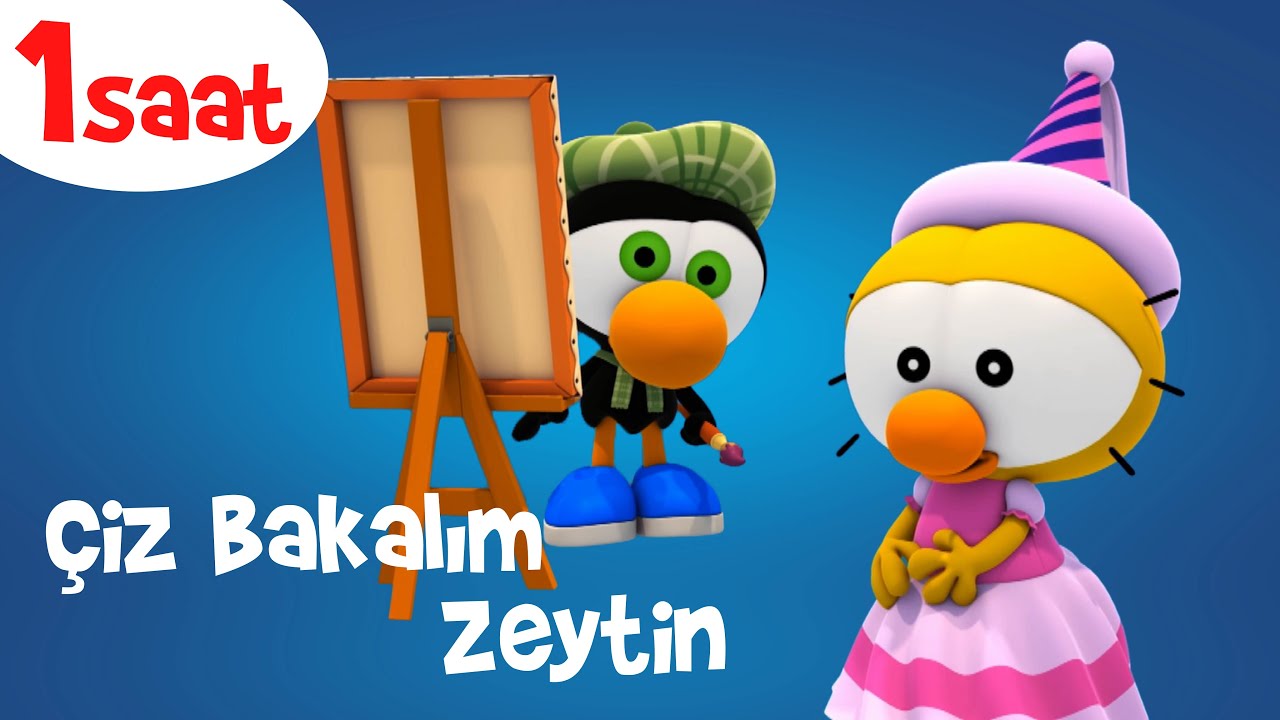 1 SAAT ÇİZGİ FİLM 😇😇😇#28 - Zeytin sanatçı mı oluyor? 😜 | TRT Çocuk - Disney Channel
