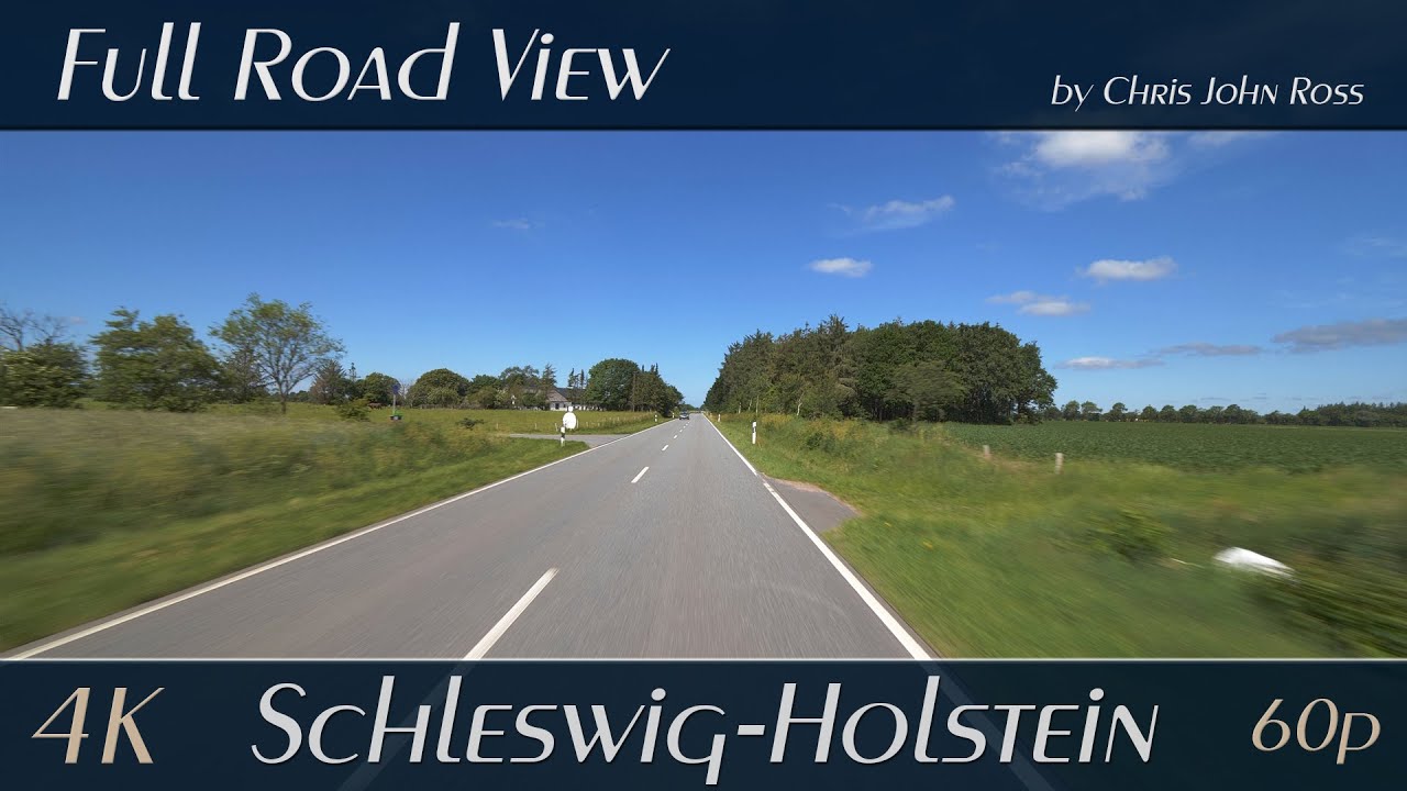 Weesby - Bramstedtlund - Ladelund - Westre - Ellh&ouml;ft - S&uuml;derl&uuml;gum, Germany: Grenzstra&szlig;e - 4K UHD