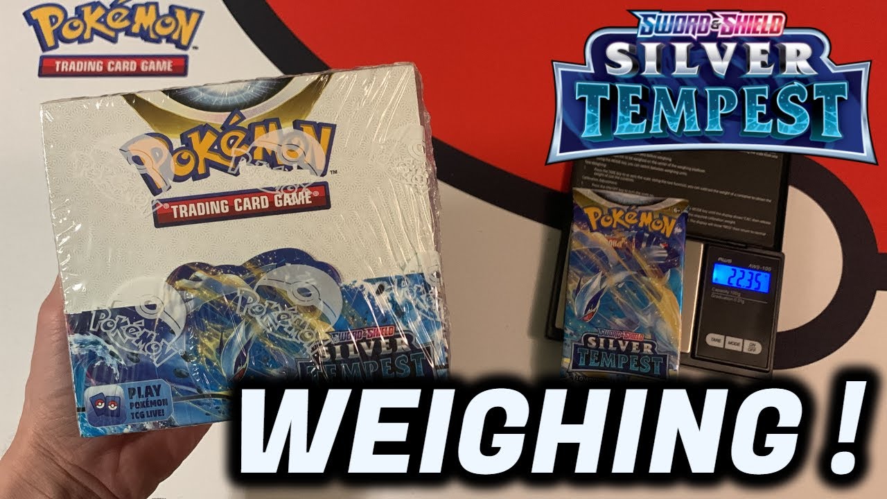 Взвешиваем коробку с бустерами Silver Tempest!