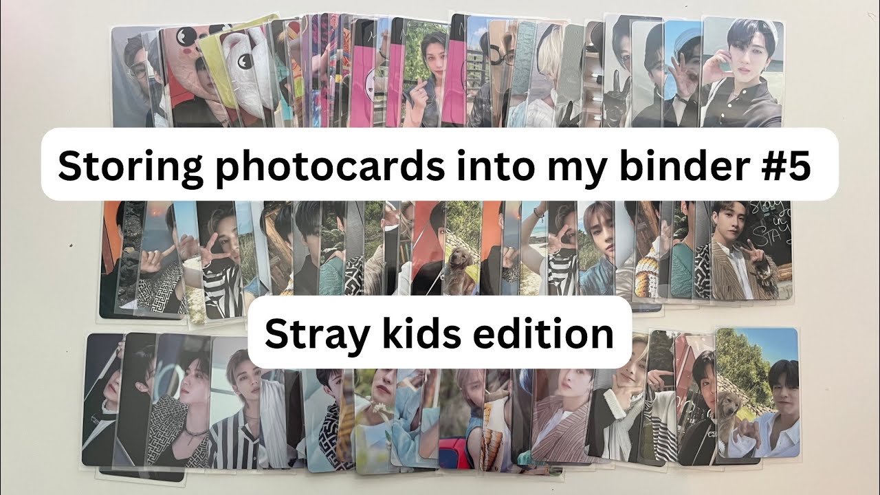 Storing photocards into my binder ~ 5 (stray kids only edition)