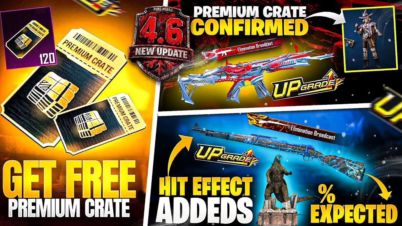 Next Premium crate Confirmed | Godzilla Kr-98 Changes | 4.6 Update | PUBGM 